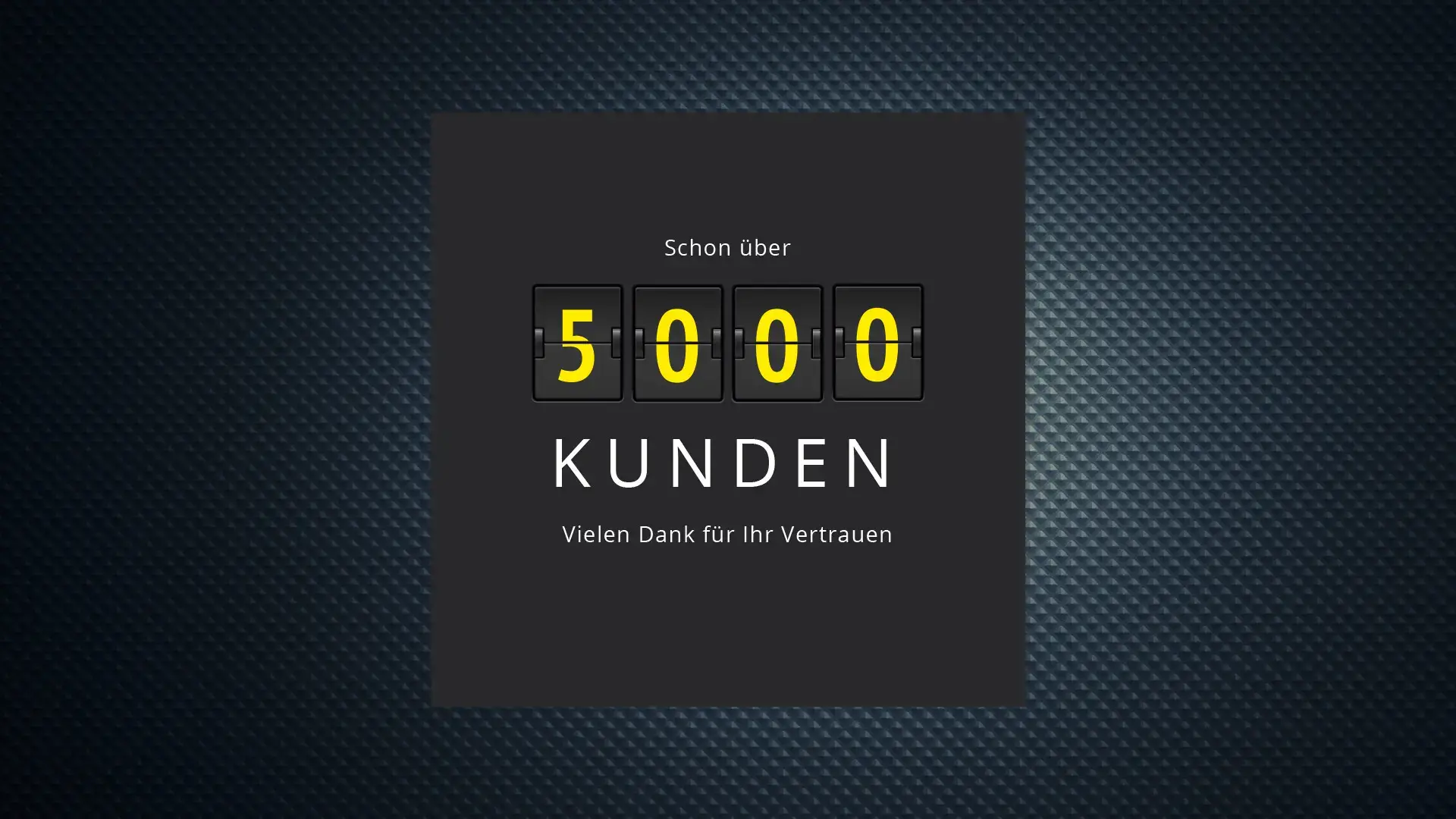 Kundenzähler auf der Tonnenblitz-Webseite zeigt über 5000 zufriedene Kunden