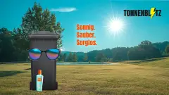 Sommermotiv für Tonnenblitz – Sonnig. Sauber. Sorglos.