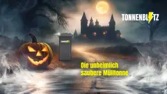 Die unheimlich saubere Mülltonne – Halloween bei Tonnenblitz