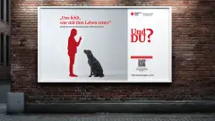 drk-ludwigsburg-kampagne-ehrenamt-rettungshund-rote-silhouette